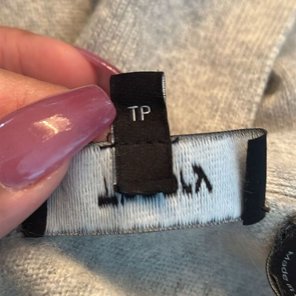 Theory Cashmere grey Rib Knit Sleeve Cardigan size XS TP - Picture 13 of 14